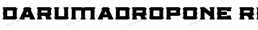 DarumadropOne Regula字体转换